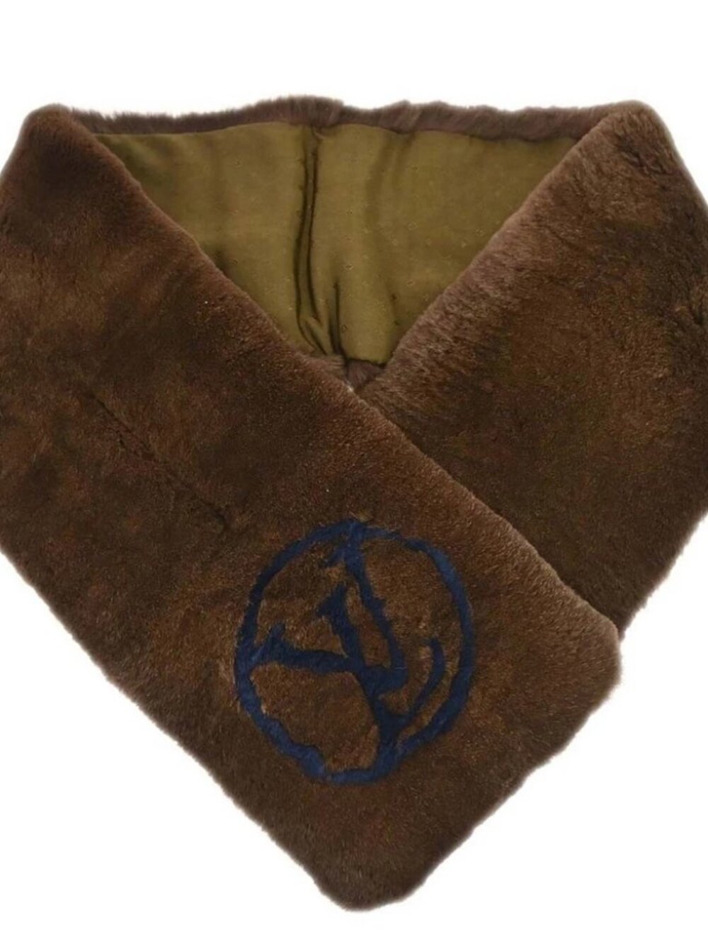 Louis Vuitton Monogram Rabbit Fur Flower Echarpe Bystamp Rex Stole M75757 178314